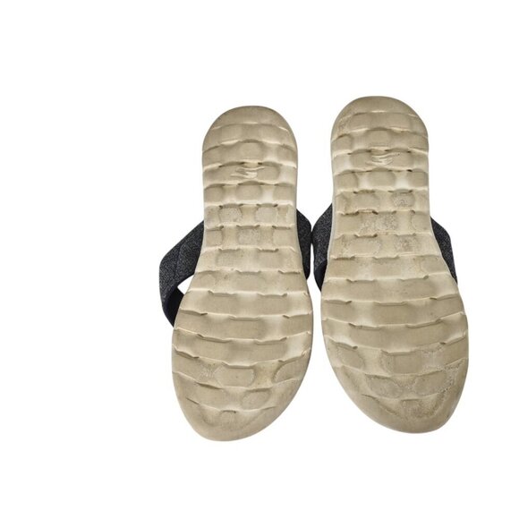 Skechers Goga Mat Ultra Go Flip Flops Blue Women's Size 8 - Picture 6 of 8